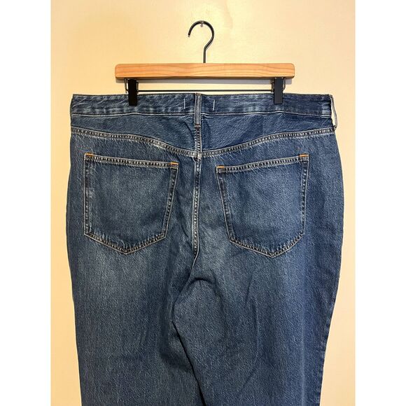 NWT Abercrombie & Fitch Curve Love High Rise Wide Leg Jean Dark Size 34 Short - Picture 9 of 13